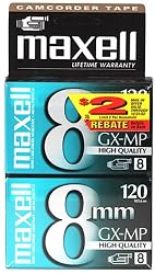 Maxell 8mm Camcorder Tapes (2-Pack)