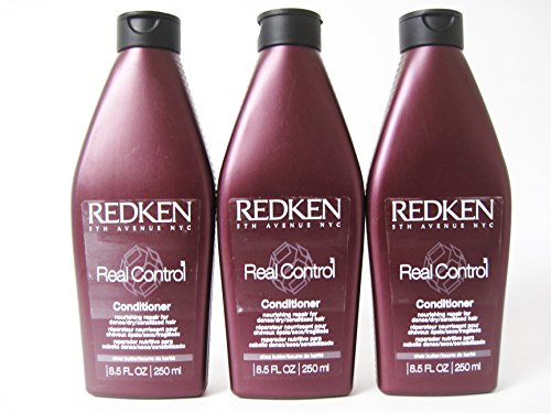 Redken Real Control Conditioner, 8.5 oz (Pack of 3)