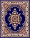 2'6 x 5'0 Moren Emerald Firuze G18 - Navy Oval