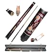 OLD WESTERN SALOON 2 pc Pool Cue Stick with Case