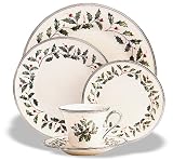 Lenox Holiday Platinum Ivory China Salad Plate