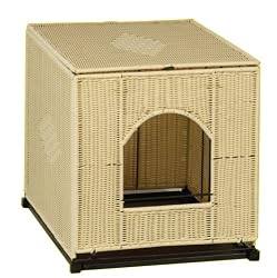 Mr. Herzher's Large Decorative Litter Pan Cover - Natural