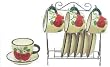 Katelyn Collection-Cups and Saucers Set-Apple