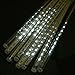 OEM 30cm 8 Tube 144 Leds Snowfall Meteor Rain Light Tube for Holiday Christmas Xmas Decoration White Color