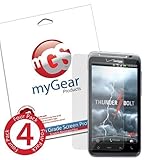 myGear Products CLEAR LifeGuard Screen Protectors for HTC ThunderBolt (4 Pa ....