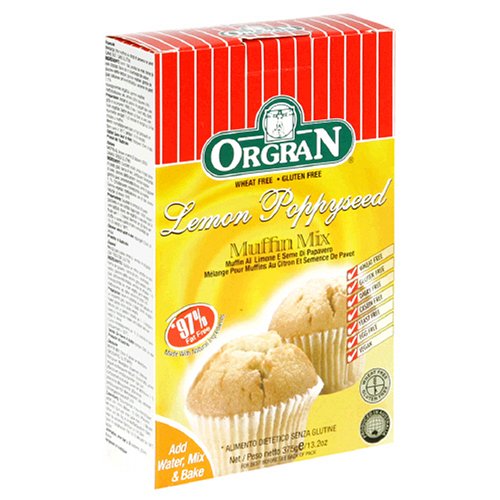 OrgraN Muffin Mix, Lemon Poppy Seed, 13.2-Ounce Boxes (Pack of 8)