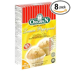 OrgraN Muffin Mix, Lemon Poppy Seed, 13.2-Ounce Boxes (Pack of 8) by OrgraN
