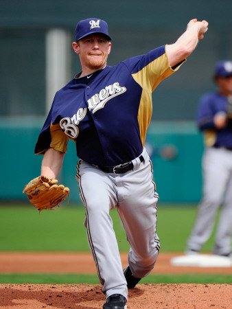 Milwaukee Brewers v San Francisco Giants, SCOTTSDALE, AZ - MARCH 14: Randy Wolf Photographic Poster Print by Kevork Djansezian, 18x24