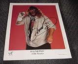 MANKIND WITH SOCKO AUTOGRAPHED WWE WRESTLING PROMO PHOTO # 501