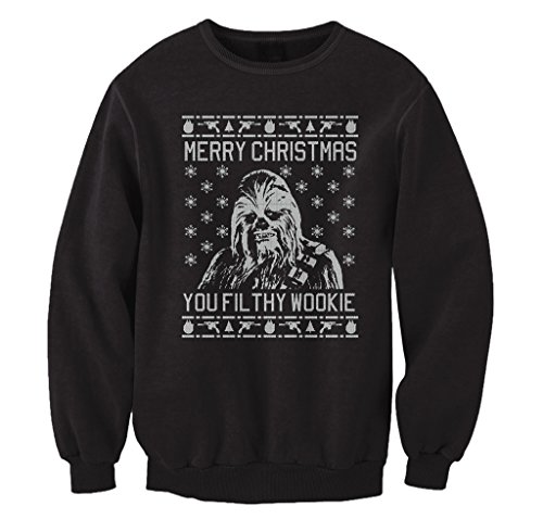 FreshRags Chewbacca Star Wars Parody Ugly Christmas Sweater Sweatshirt