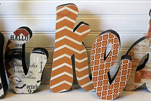 READY To SHIP Halloween Decoration Wicked Wood Letters Regular Halloween Wood Letters