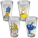 Yellow Submarine Pint Glass Set of 4