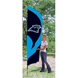 Carolina Panthers NFL Applique & Embroidered Tall Team Flag (102x30)