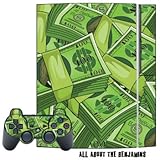 Playstation 3 Skin - System Console Skin and two PS3 Controller Skins - All About The Benjamins