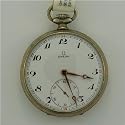 Vintage/Antique watch: Man's Omega Pocket Watch Nickle White Enamel Dial 1930's