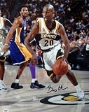 Autographed Gary Payton Picture - Sonics 16x20 #1 vs Kobe PSA DNA - Autographed NBA Photos