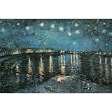 Starry Night over the Rhone, c.1888 Poster Print by Vincent van Gogh, 36x24