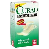Curad Hydro Heal Adhesive Bandages, 10 Strips