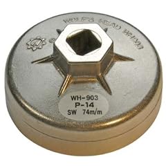 �lfilterkappe aus Aluminium-Druckguss, 74 mm x 14-kant