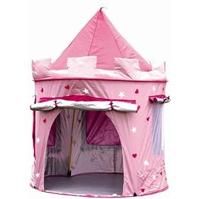 Childrens Princess Pop Up Castle - Suitable for Indoor & Outdoor Use : Girls Pink Toy Play Tent / Playhouse / Den