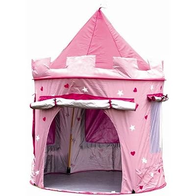 Childrens Princess Pop Up Castle - Suitable for Indoor & Outdoor Use : Girls Pink Toy Play Tent / Playhouse / Den