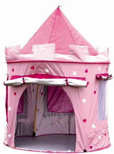 Childrens Princess Pop Up Castle - Suitable for Indoor & Outdoor Use : Girls Pink Toy Play Tent / Playhouse / Den