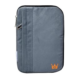 CaseCrown Faux Suede Sleeve Case (Grey) to Protect the DIGISTOR External Blu-ray Burner USB 2.0 (Tray Load)