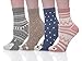 SDBING Women Super Soft Plush Slipper Socks Winter Warm Fluffy Microfiber Cozy Fuzzy Socks (5 Pairs Animal 03)