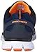 Skechers Men's Flex Advantage Tune In Memory Foam Training Shoe,Navy/Orange,9.5 M US