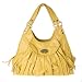 Junior Drake Rouched Seam Group Annette Small Medium Yellow Satchel