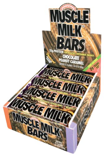 Cytosport - Muscle Milk Bars Chocolate Peanut Caramel, 8 bars by Cytosport