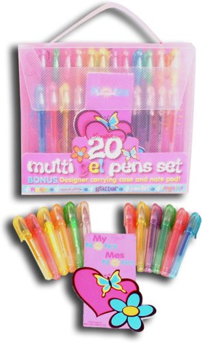 Childrens Toyshop  Toys : Scribblers 20-piece Multiple Gel Pen Set