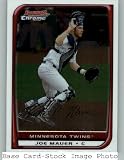 2008 Bowman Chrome #38 Joe Mauer - Minnesota Twins (Baseball Cards)