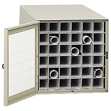 Safco 38"D Steel Roll File, 36 Tube Tropic Sand