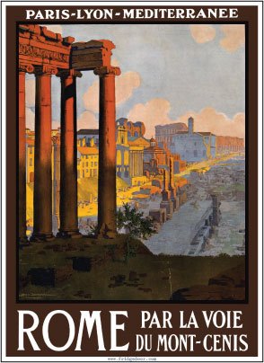 Cover image : Fridgedoor Roman Ruins Italy Travel Poster Magnet
