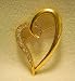 V OPEN HEART DESIGNER QUALITY LOVE GIFT BROOCH PIN WITH RHINESTONES CRYSTALS . .. from Hibiscus Express