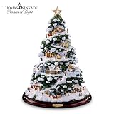 Thomas Kinkade Village Christmas Artificial Tabletop Christmas Tree by The Bradford Exchange