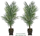 TWO 7' King Areca Artificial Tropical Palm Trees