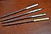 4 Pcs Assort Mother of Pearl Wood Hair Stick Pins