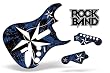 Rock Band Guitar Skin, Fits Xbox 360 / PS3 (Stratocaster Guitar) NorthStar - Blue
