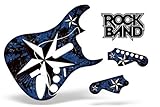 Rock Band Guitar Skin, Fits Xbox 360 / PS3 (Stratocaster Guitar) NorthStar  ....