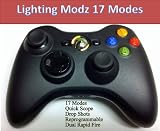 Sniper Quick Scope Mod 17 Mode Black Xbox 360 Modded Rapid Fire Controller with Red Led for Mw3