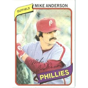 Buy 1980 Topps # 317 Mike Anderson Philadelphia Phillie Baseball Card