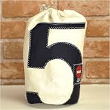 360° 世界を旅したヨットの帆を使ったリサイクルバック トイレットバック TOILETT BAG BLACKの画像