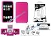 Cuffu iPod Touch 2 (2nd Generation)/ Touch 2G Great Deal Combo Package Pink Skin Case Cover & Home Charger , Car Charger, Data Cable & Pink Ipod Speakr & FREE Screen Protector (6 in 1) in Only One LOWEST Shipping Rate $2.98 - Great Holiday Gift