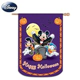 Mickey And Friends Happy Halloween Decorative Flag by The Hamilton Collection