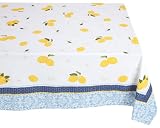 DII Le Limon 60 by 84-Inch Print Tablecloth