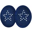 Denim - Genuine SWAROVSKI Crystal Embellished Ear Mitts Bandless Ear Muffs 100g ThinsulateTM Insulation DuPontTM Teflon&reg; (Various Colors/Styles)