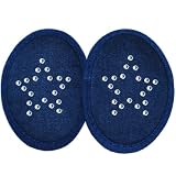 Denim - Genuine SWAROVSKI Crystal Embellished Ear Mitts Bandless Ear Muffs 100g ThinsulateTM Insulation DuPontTM Teflon® (Various Colors/Styles)