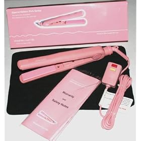 Special Edition PINK 1'' Ceramic Flat Hair Iron Tourmaline comes with CHI Infusion and Black Pouch Iron Pad